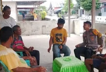 Bhabinkamtibmas Namtabung Jaga Kondusifitas Kamtibmas