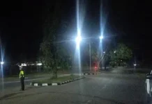Polres Kepulauan Tanimbar Gelar patroli Blue Light