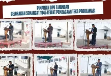 Para Pimpinan OPD Tanimbar Gelorakan Semangat 1945 lewat Pembacaan TeksProklama