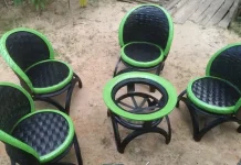 Karya Unik Kursi Ban Bekas, Jadi Primadona di Tanimbar