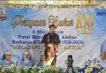 Bupati Tanimbar dan Uskup Amboina Hadiri Puncak Syukuran Yubileum 100 Tahun PBHK