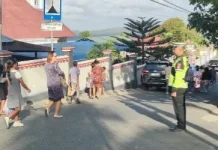 Sat Lantas Polres Kepulauan Tanimbar Intensifkan Pengamanan Gereja