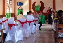 Kapolsek Selaru Berikan Sosialisasi Penguatan Pemuda Gereja