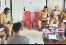 Kapolsek Nirunmas Hadiri Rapat Forkopimcam Bersama Pemdes