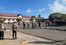 Polres Kepulauan Tanimbar Kawal Aksi Damai AMGPM