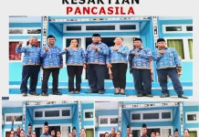 SP RRI Saumlaki Gelar Apel Bendera Hari Kesaktian Pancasila