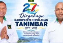 DPC PBB Ucapkan HUT ke-27 Kabupaten Kepulauan Tanimbar