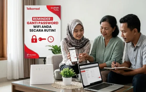 GraPARI Tual Ingatkan Pelanggan Rutin Ganti Password WiFi