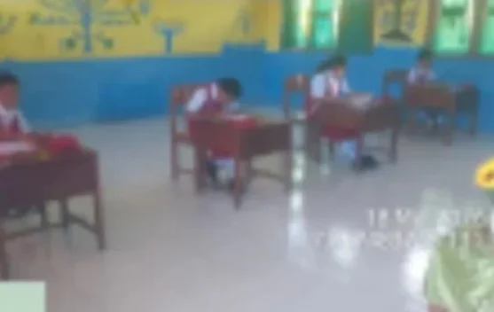 Pelaksanaan Ujian  SD Naskat St Adrea Tumbur Lancar
