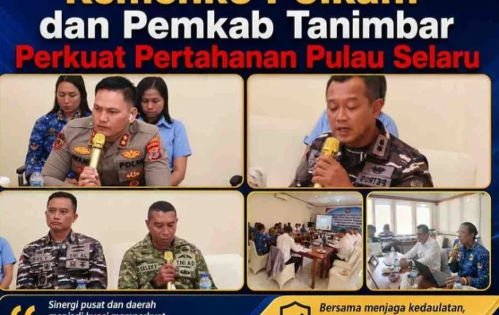 Kemenkopolkam dan Pemkab Tanimbar Perkuat Pertahanan Pulau Selaru