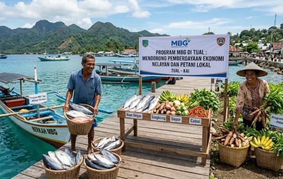 Program MBG di Tual Dorong Pemberdayaan Ekonomi Nelayan dan Petani Lokal