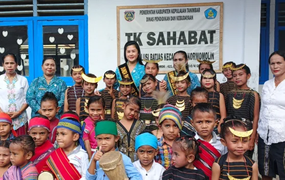 Bunda Paud Tanimbar  Sukseskan Gerekan Wajib Belajar Satu Tahun Pra Sekolah