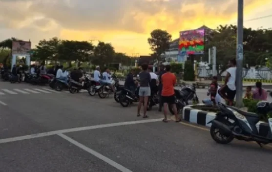 Personel Gabungan Polres Kepulauan Tanimbar Amankan Nobar