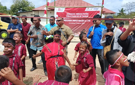 INPEX Pererat Silaturahmi Warga dan Siswa lewat Semarak Hut Ke-81 Ri