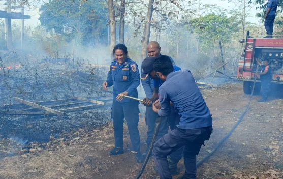 Regu Satu Pemadam Tanimbar Berhasil Padamkan Sijago Merah Tiga Kali dalam Sehari