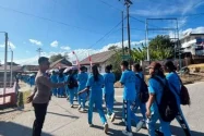 Polsek Tanut Kawal Karnaval Budaya dan Jalan Santai