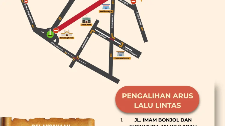 Besok Karnaval Dugderan, Berikut Rekayasa Lalu Lintas