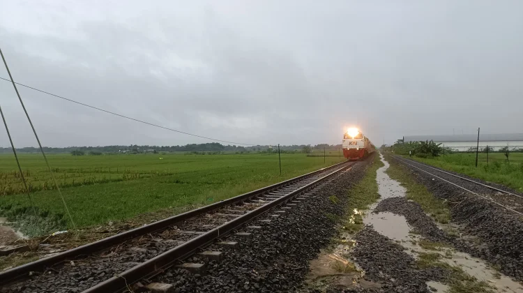Jalur Hulu KM 32 + 5/7 Stasiun Gubug-Karangjati Bisa Dilewati