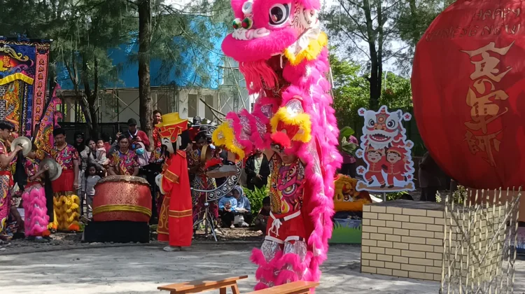Meriahkan Imlek, Safari Beach Jateng Hadirkan Barongsai