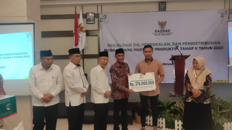 Baznas Jateng Entaskan Kemiskinan Lewat Modal Usaha
