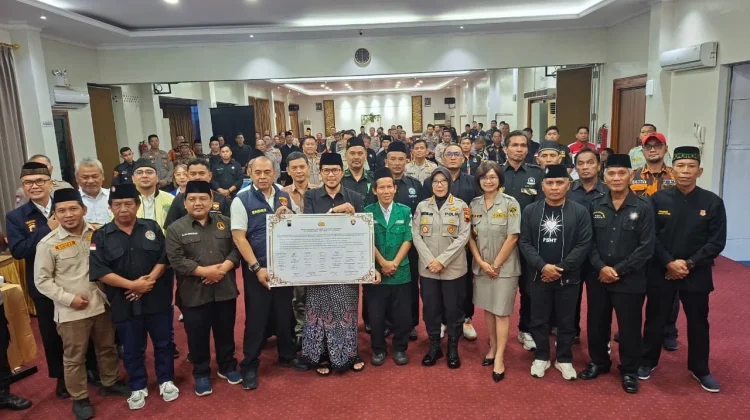 Antisipasi Gangguan Kamtibmas, Ormas Se- Jateng Tegaskan Komitmen Damai