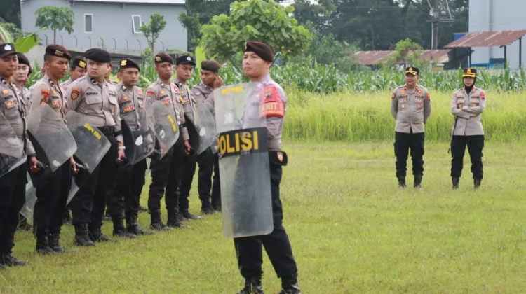Pelatihan Dalmas Polres Purbalingga, Latih Kesiapsiagaan Pengendalian Massa