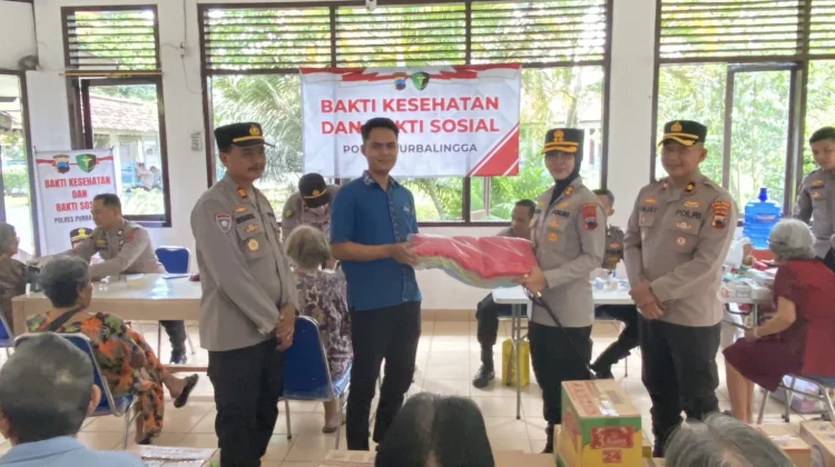 Wujud Kepedulian, Polres Purbalingga Gelar Bakti Sosial-Kesehatan di Panti Wreda