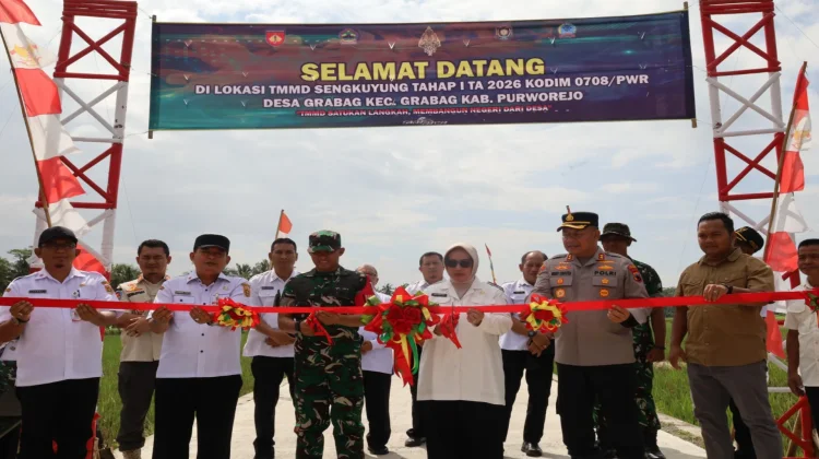 TMMD Sengkuyung Tahap I Purworejo Tuntas, Percepat Pembangunan Desa Grabag