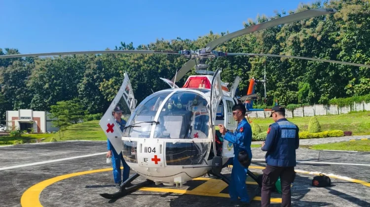 Polda Jateng Siagakan Helikopter Ambulans Udara di GT Kalikangkung