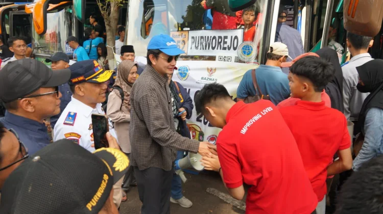 Wabup Purworejo Lepas Peserta Mudik Gratis 2026