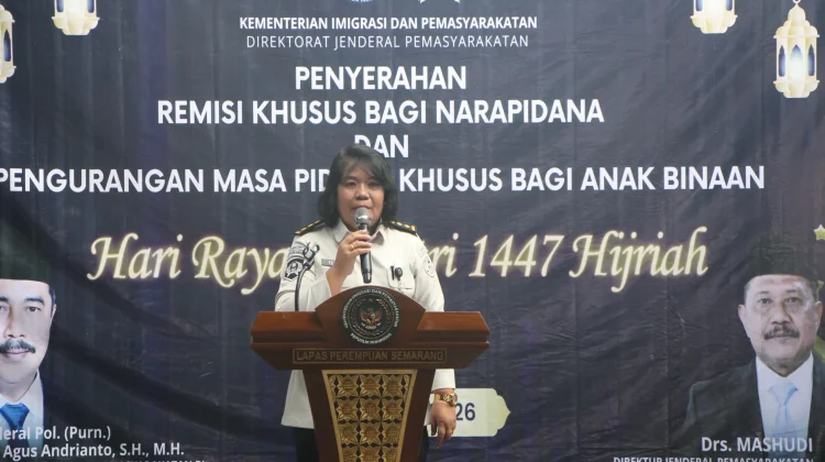 186 Warga Binaan Lapas Perempuan Semarang Terima Remisi Idulfitri