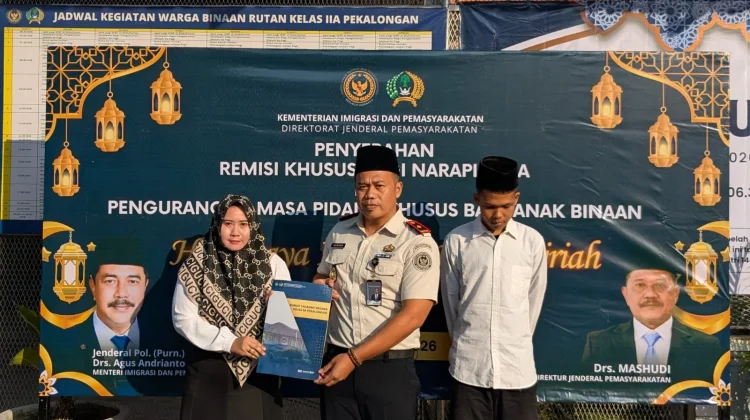 Hadiah Kemenangan, 96 Narapidana Rutan Pekalongan Terima Remisi Hari Raya