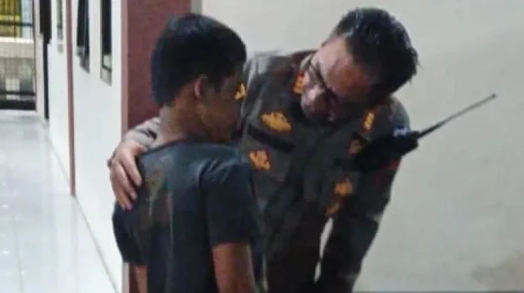 Meresahkan Warga, Polsek Kudus Kota Amankan Seorang Anak Berkebutuhan Khusus
