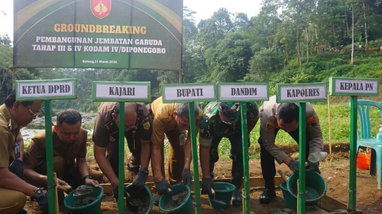 Pembangunan Jembatan Garuda Desa Tambahrejo Dimulai, Target Proyek 35 Hari