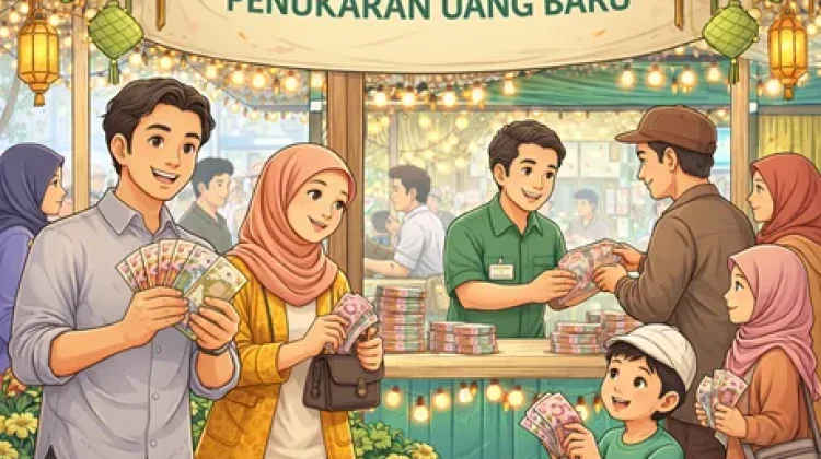 Antrean Tukar Uang Baru saat Lebaran, antara Tradisi dan FOMO