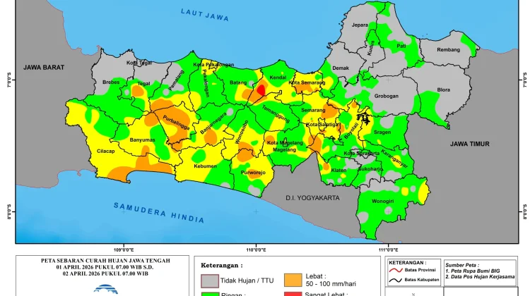 BMKG: Waspada Musim Kemarau 2026 di Jateng Lebih Panjang dan Kering