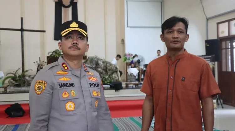 Polres Demak Pantau Persiapan Ibadah Sabtu Suci di GKJ Demak