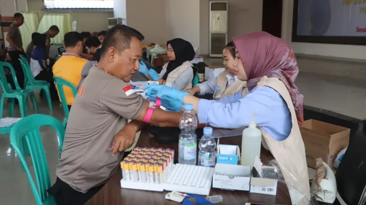 Jaga Kesiapan Tugas, Polres Demak Periksa Kesehatan 150 Personel