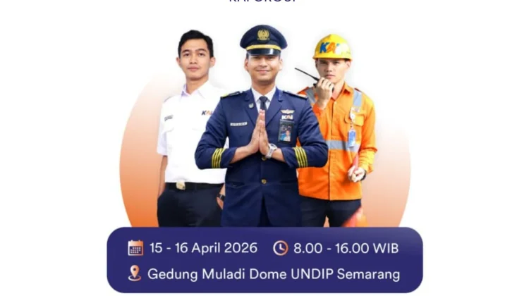 Buka Rekrutmen, KAI Hadir di Job Fair Universitas Diponegoro Tahun 2026