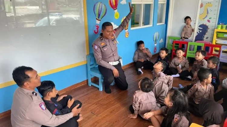 Satlantas Polres Kudus Tanamkan Budaya Tertib Lalu Lintas Sejak Dini
