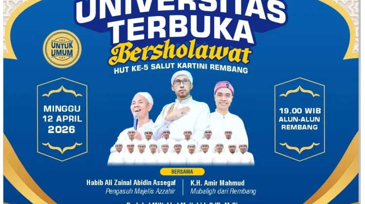 UT Bershalawat Meriahkan Puncak HUT ke-5 Salut Kartini Rembang, Hadirkan Habib Zaen