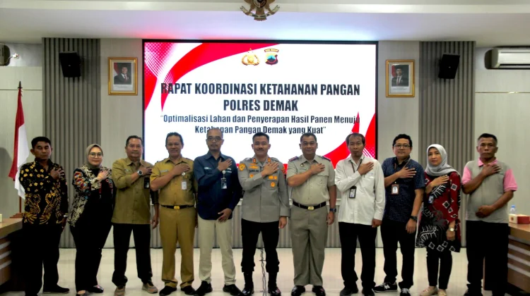Rakor Ketahanan Pangan di Demak, Polres Soroti Optimalisasi Lahan