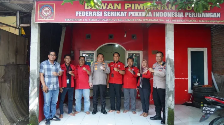 Kapolrestabes Semarang Bangun Komunikasi dan Sinergi dengan Elemen Buruh