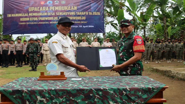 Kodim 0708 Purworejo Buka TMMD Sengkuyung II 2026, Percepat Pembangunan di Benowo