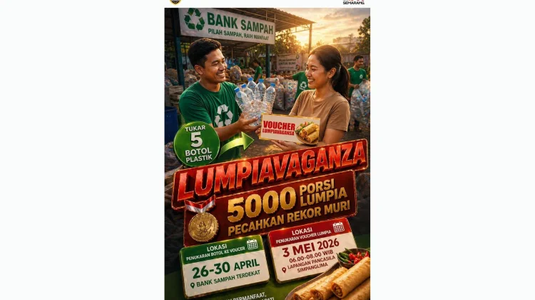 Tukar Botol Dapat Lumpia, Kado Inovatif untuk Warga di HUT ke-479 Kota Semarang