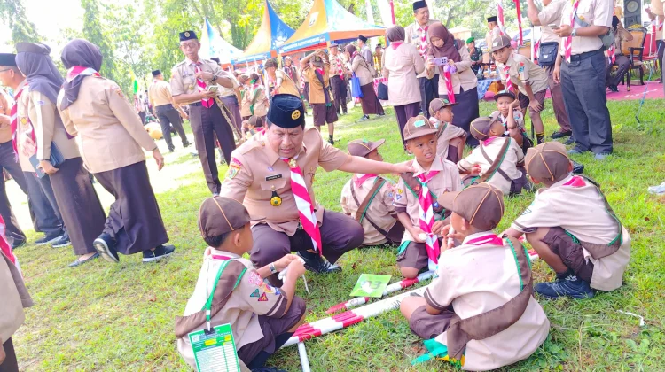 Ratusan Pramuka Rembang Semarakkan Pesta Siaga di Karangsari Park