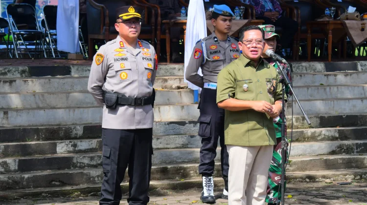 Jelang Hari Buruh, Pemkab dan Polres Pekalongan Gelar Simulasi Sispamkota