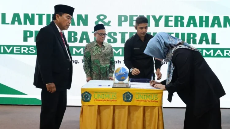 Wujudkan Langkah Strategis Kampus, Rektor Unimus Lantik Pejabat Struktural