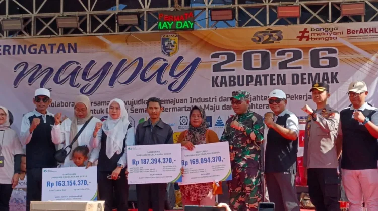 Hari Buruh, BPJS Ketenagakerjaan Semarang Serahkan Santunan Rp519 Juta