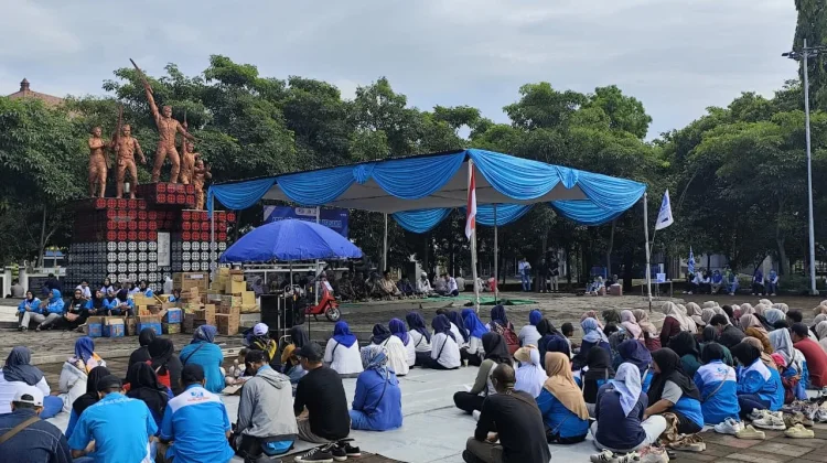 Suarakan Kesejahteraan, Ratusan Buruh Pekalongan Gelar Apel dan Doa Bersama